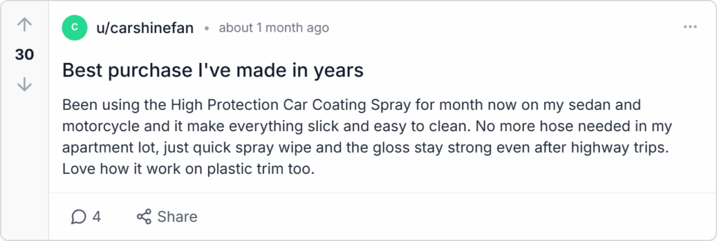 Gearvee Car Coating Spray Reviews