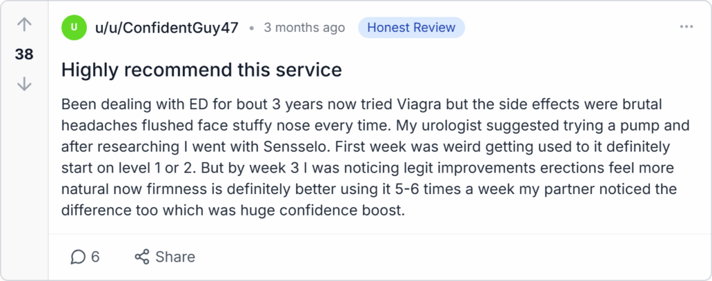 Sensselo Penis Pump Reviews