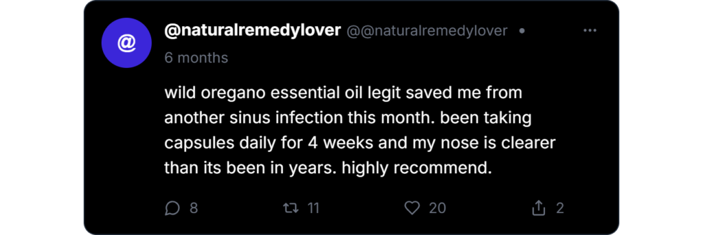 Oil Of Wild Oregano Reviews