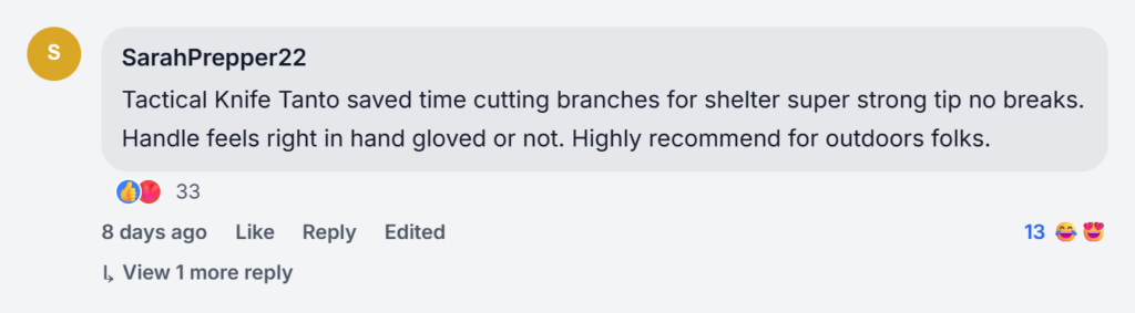 Tanto Tactical Knife Reviews