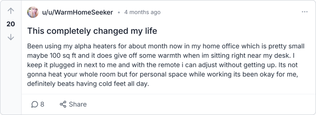 Alpha Heater Reviews