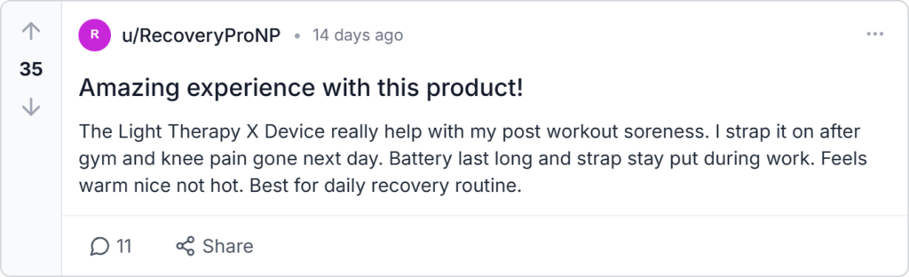 Light Therapy X Reviews