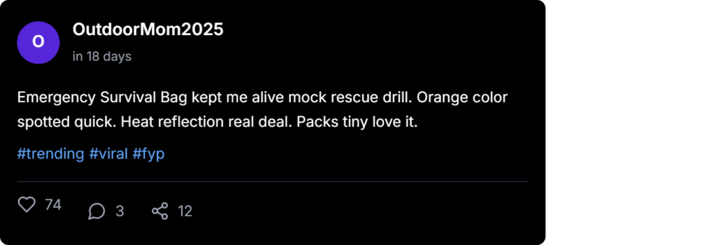 SOS Emergency Bag Reviews 