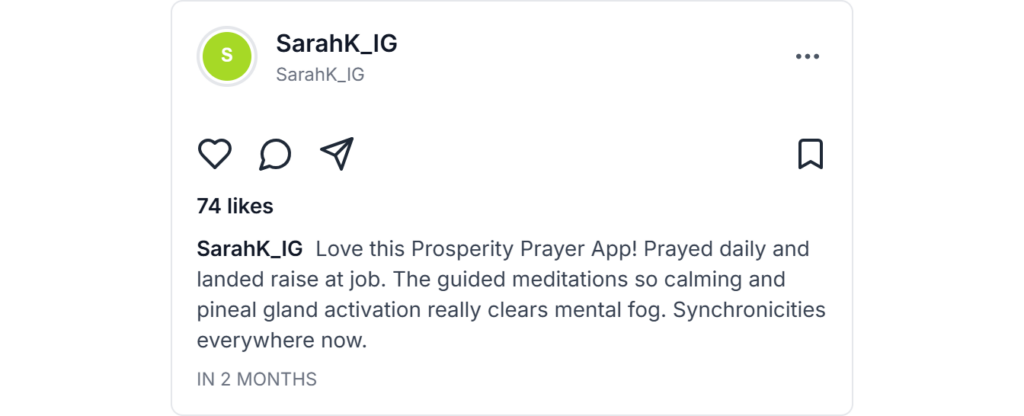 Prosperity Prayer Reviews