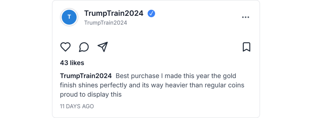 Trump Token of Appreciation