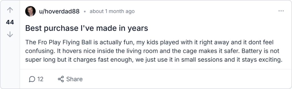 Froplay Flying Ball Reviews