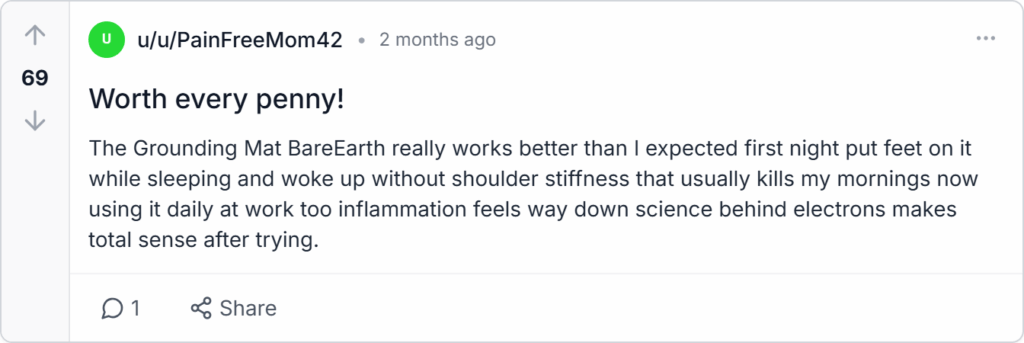 BareEarth Grounding Mat Reviews