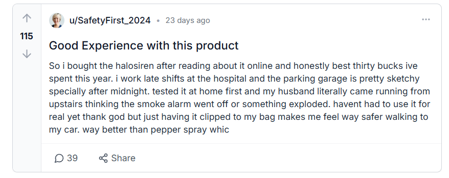 HaloSiren Reviews From Reddit