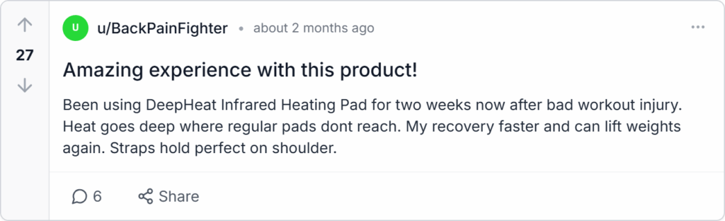 DeepHeat Heating Pad Reviews