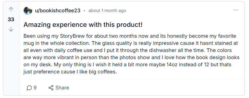 StoryBrew Reviews From Reddit