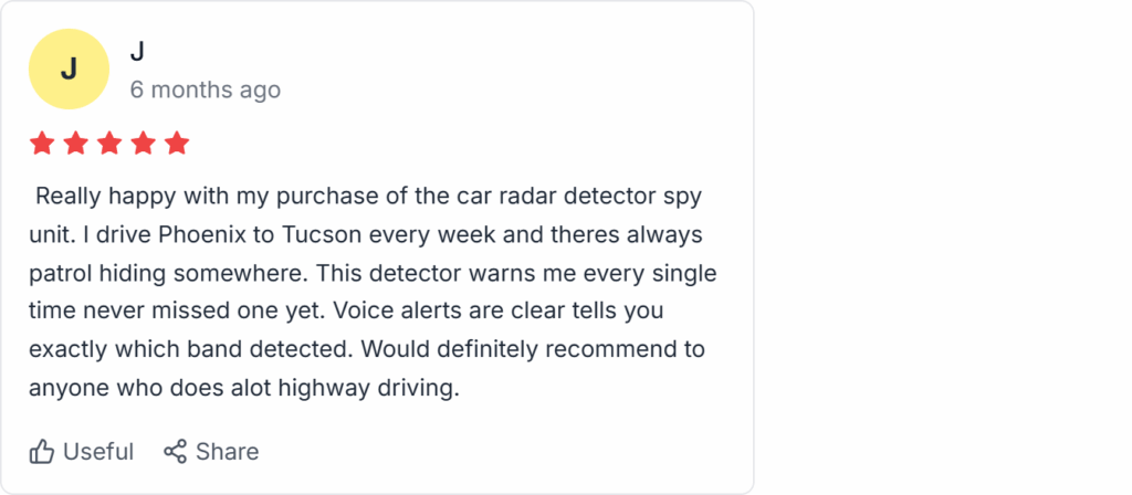 SpyCar Detector Reviews