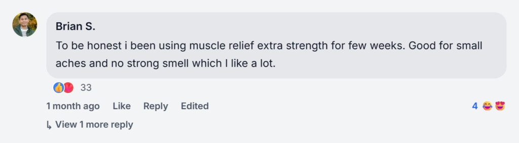 Muscle Care Extra Strength Reviews