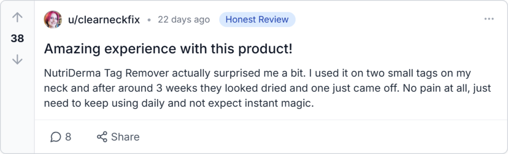 NutriDermaGuard Skin Tag Remover Reviews