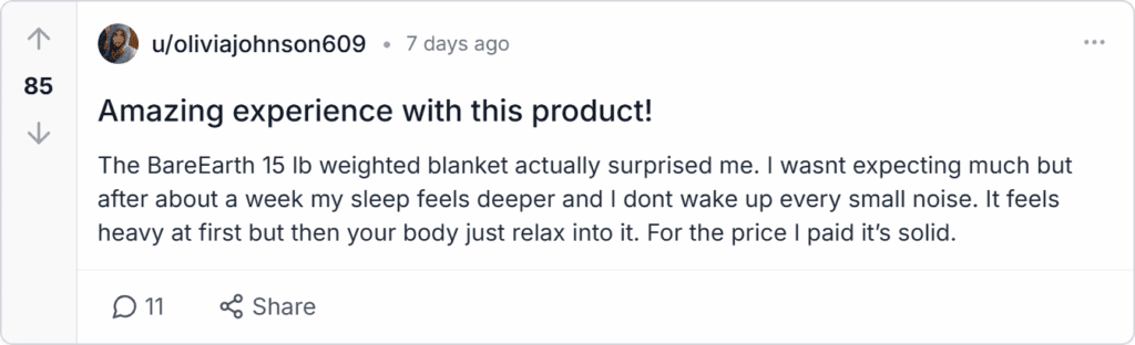 BareEarth Weighted Blanket Reviews