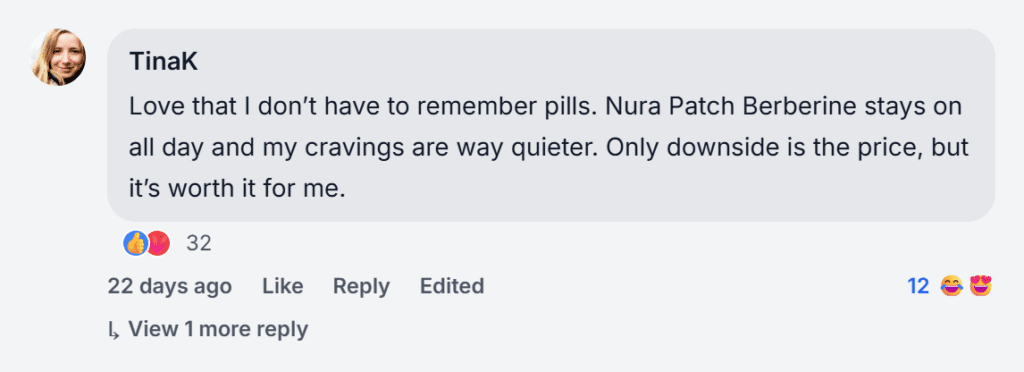 NuraPatch Berberine Patches Reviews