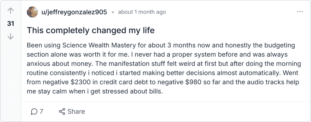 Science of Wealth Mastery Reviews 