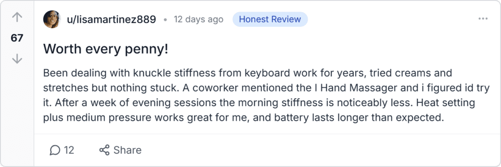 I-Hand Massager Reviews