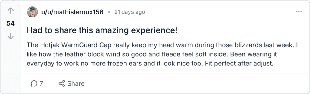 Hotjak WarmGuard Cap Reviews