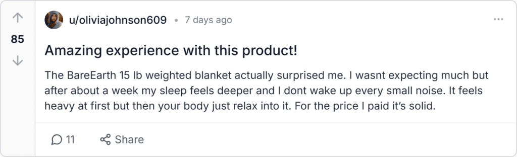 BareEarth Weighted Blanket Reviews