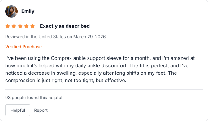 Comprex Ankle Sleeves Reviews (3)