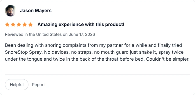 Snorestop spray amazon review