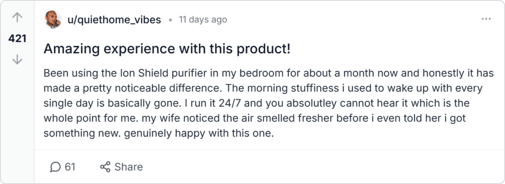 IonShield Air Purifier Reviews 