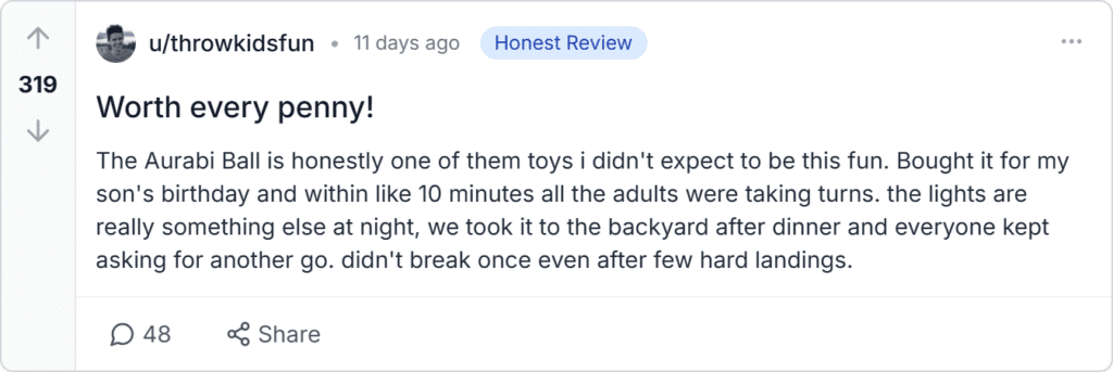 Aurabi Ball Reviews