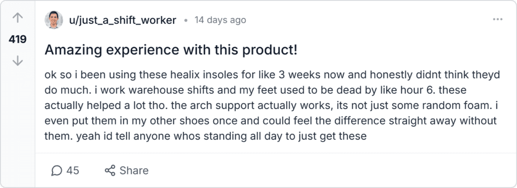 Healix Insoles Reviews