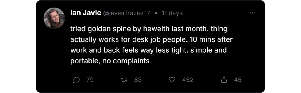 Hewelth GoldenSpine Reviews