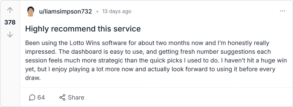 Lotto Wins Reviews