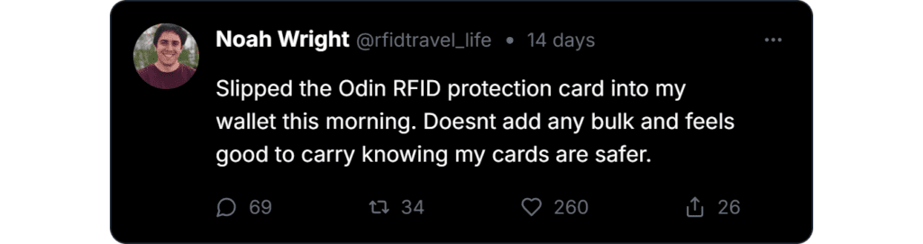ODIN EMF RFID Card Reviews
