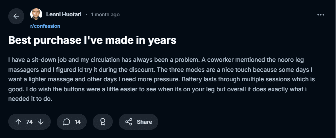 reddit reviews