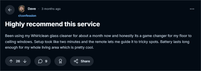 reddit review