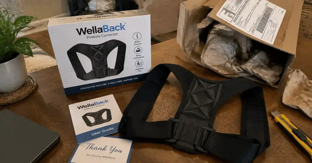 wellaback posture corrector unboxing