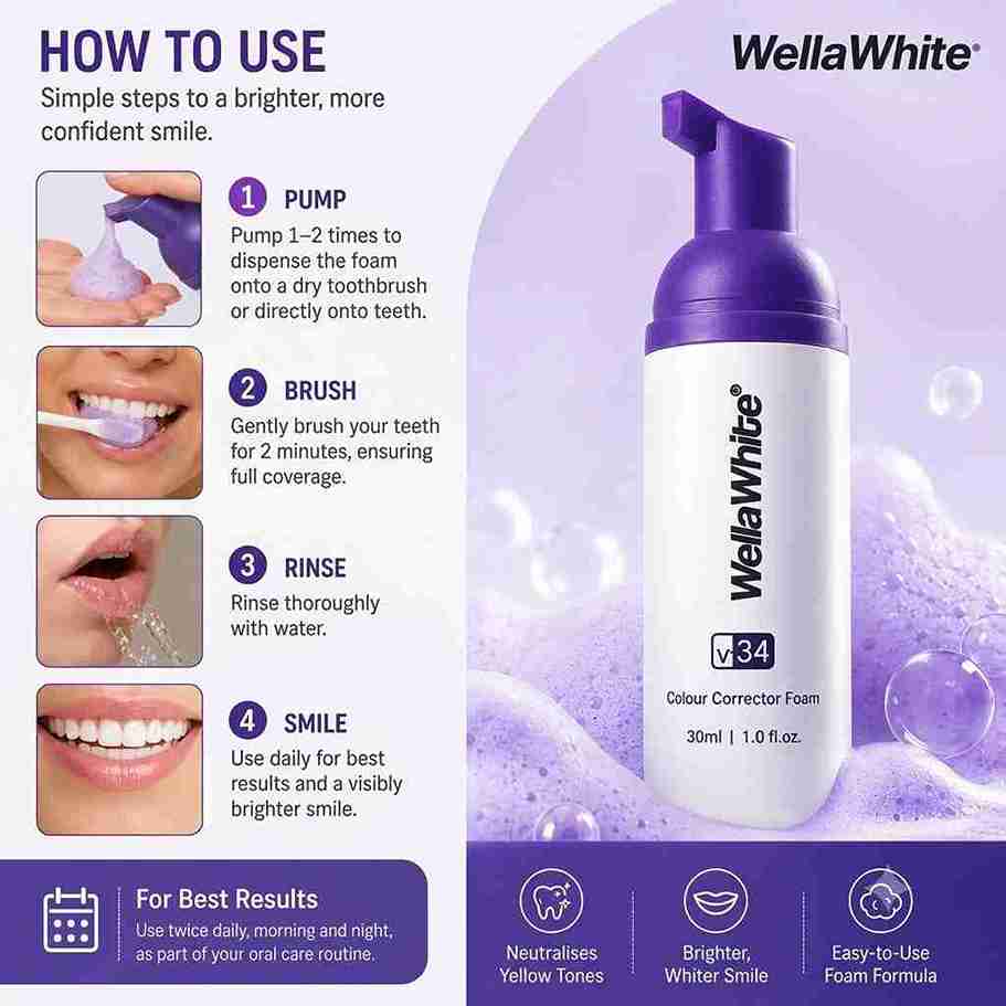 WellaWhite Teeth Whitening Foam Reviews 5