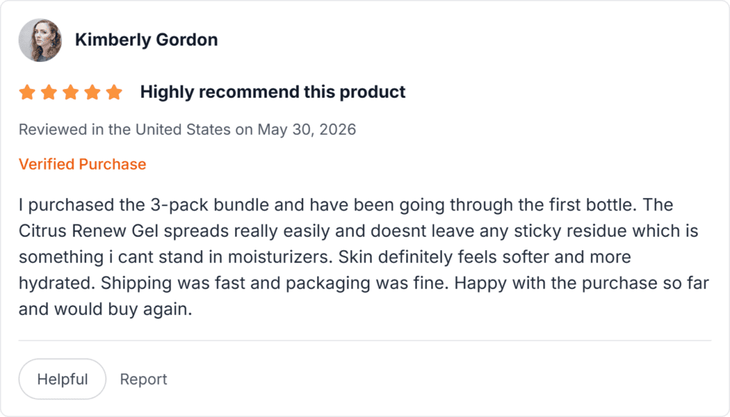 Citrus Renew Gel Reviews
