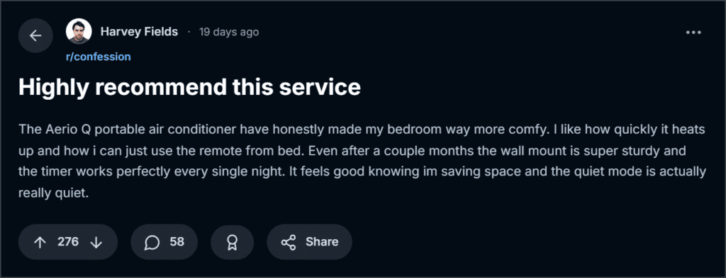 AERIOQ Heating & Cooling Reviews
