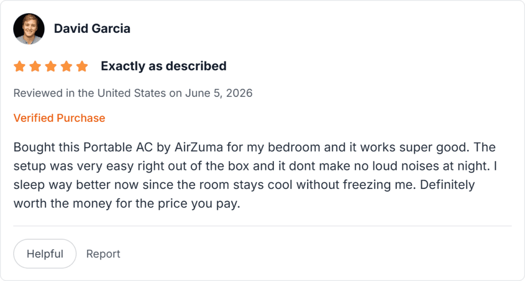 AirZuma Portable AC Reviews