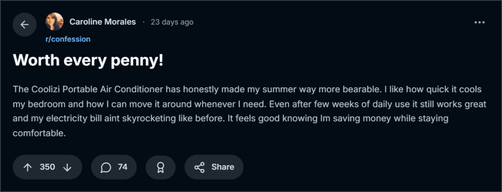 Coolizi Portable Air Conditioning Reviews