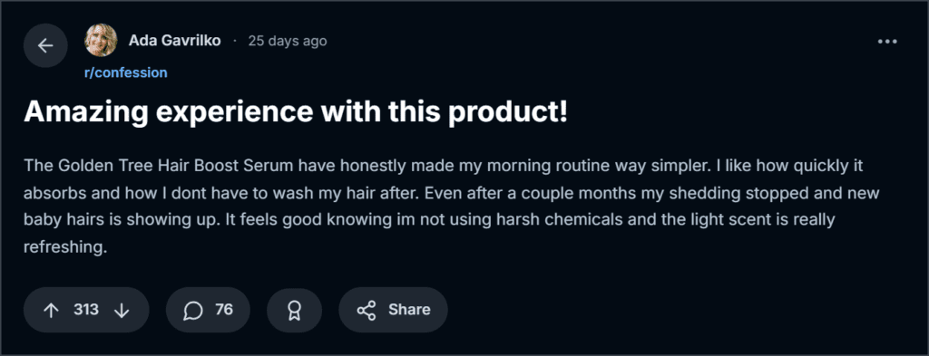 Hair Boost Serum Reviews 