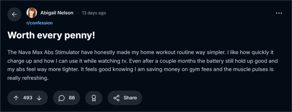 NavaMax ABS Stimulator Reviews