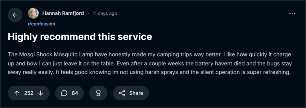 MosqiShock Mosquito Zapper Reviews
