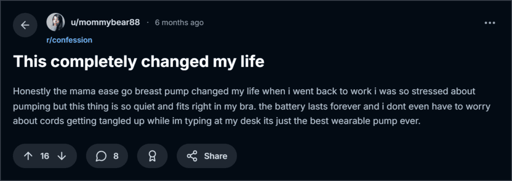 Mama Ease Go Breast Pump Reviews