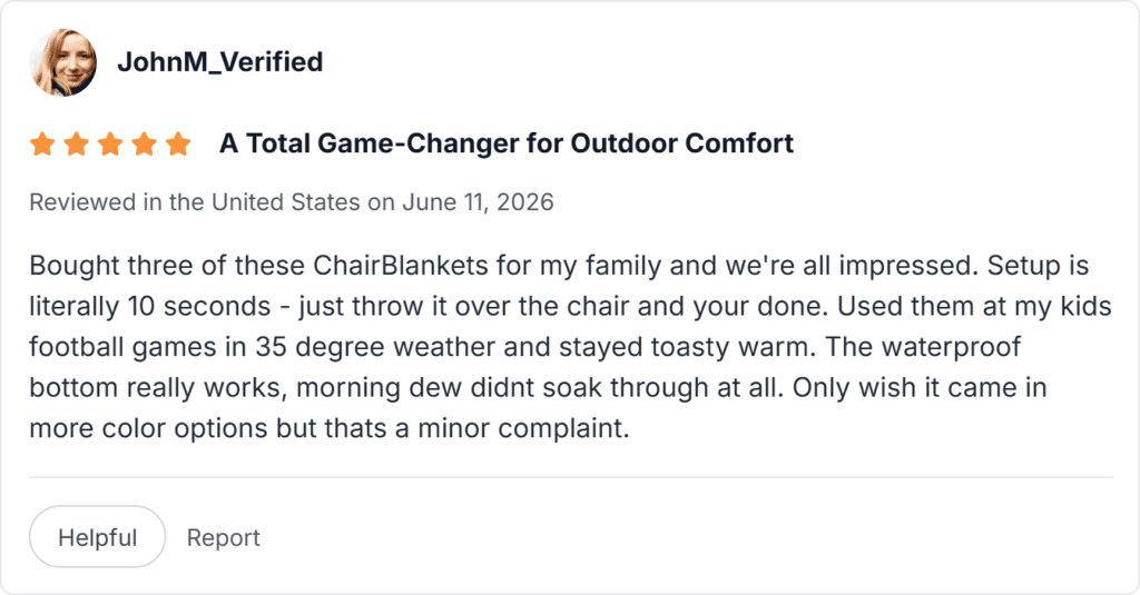 The Chair Blanket Reviews