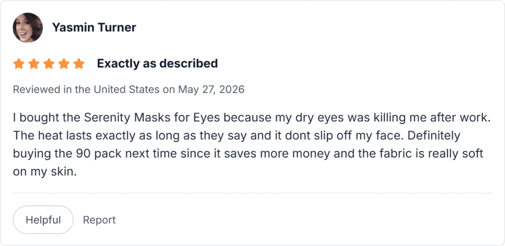 Eye Serenity Eye Mask Reviews