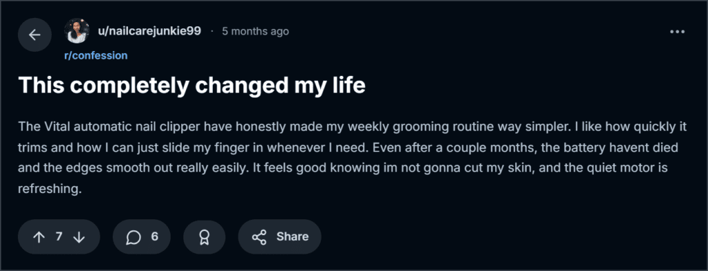 Vital Electric Nail Clipper Reviews