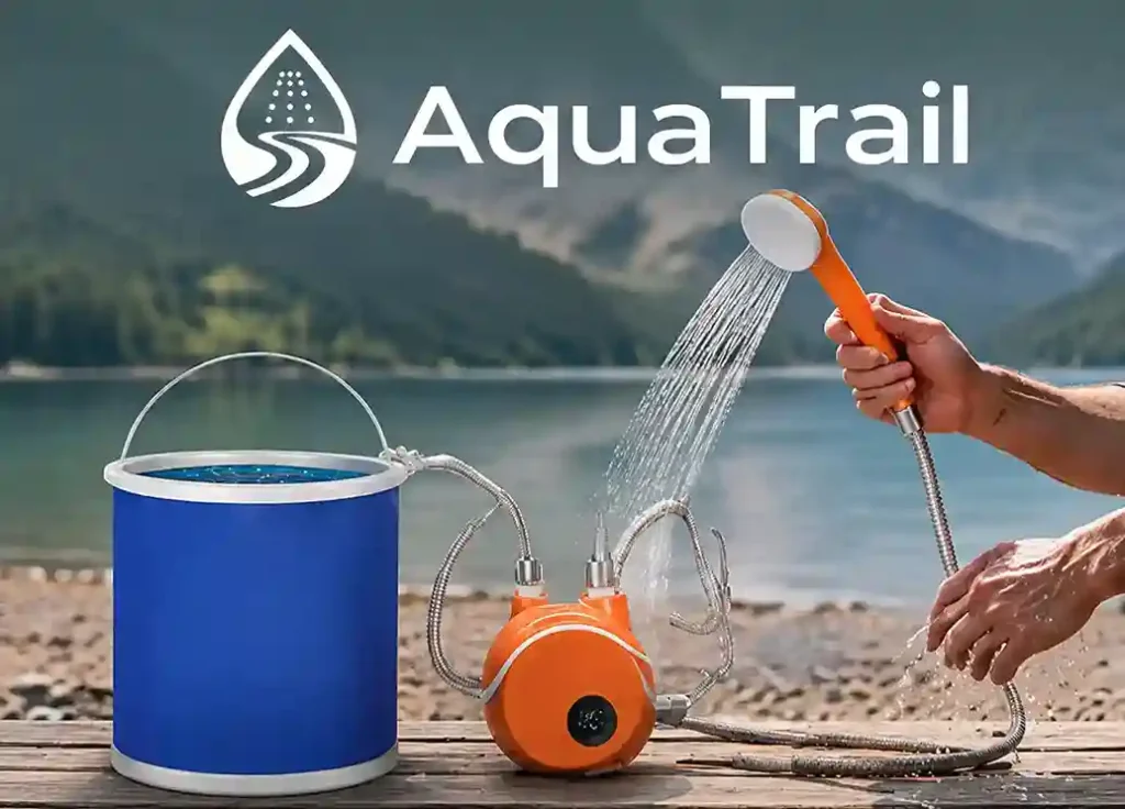 AquaTrail camping shower pump