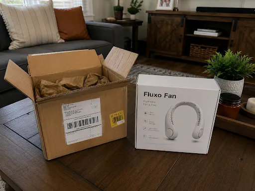 Fluxoneckfan unboxing image