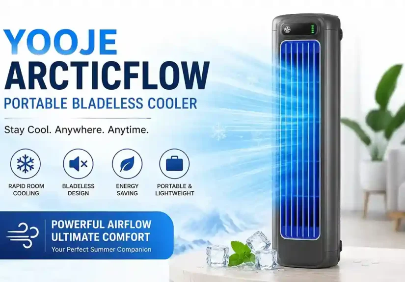 Yooje ArcticFlow Bladeless Tower Fan