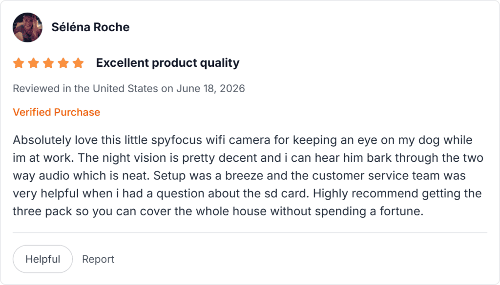 SpyFocus Mini Wifi Camera Reviews